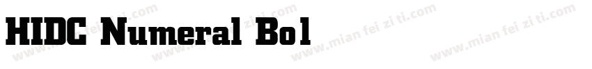 HIDC Numeral Bold字体转换